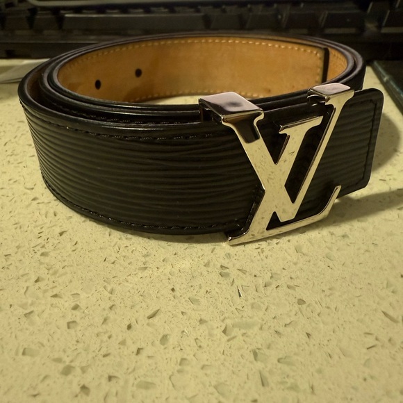 LOUIS VUITTON Epi 30mm LV Initiales Belt 85 34 Black - Picture 3 of 6